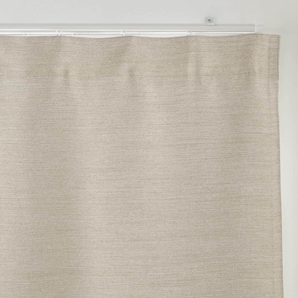 MUJI and width 100 x length 135 beige 84759109 Flame-retardant light-blocking double-weave non-pleated curtains, cm,