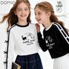 Duomiaowu Girls' Pure Cotton Long-Sleeve T-Shirt