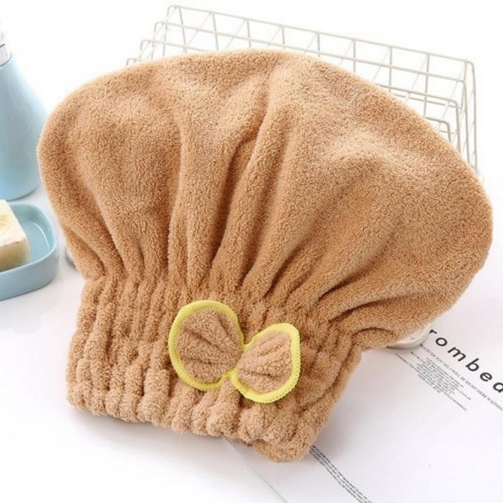 1Pc Microfibre Quick Hair Drying Bath Towel Bowknot Wrap Towel Cap Bathroom Accessories Bonnets for Women Designer Shower Cap