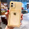 ID Credit Card Holder Clear Phone Case For iPhone 16 Pro Max 15 14 13 12 11 X XR XS 7 8 Plus SE 2020 Wallet Shockproof Cover
