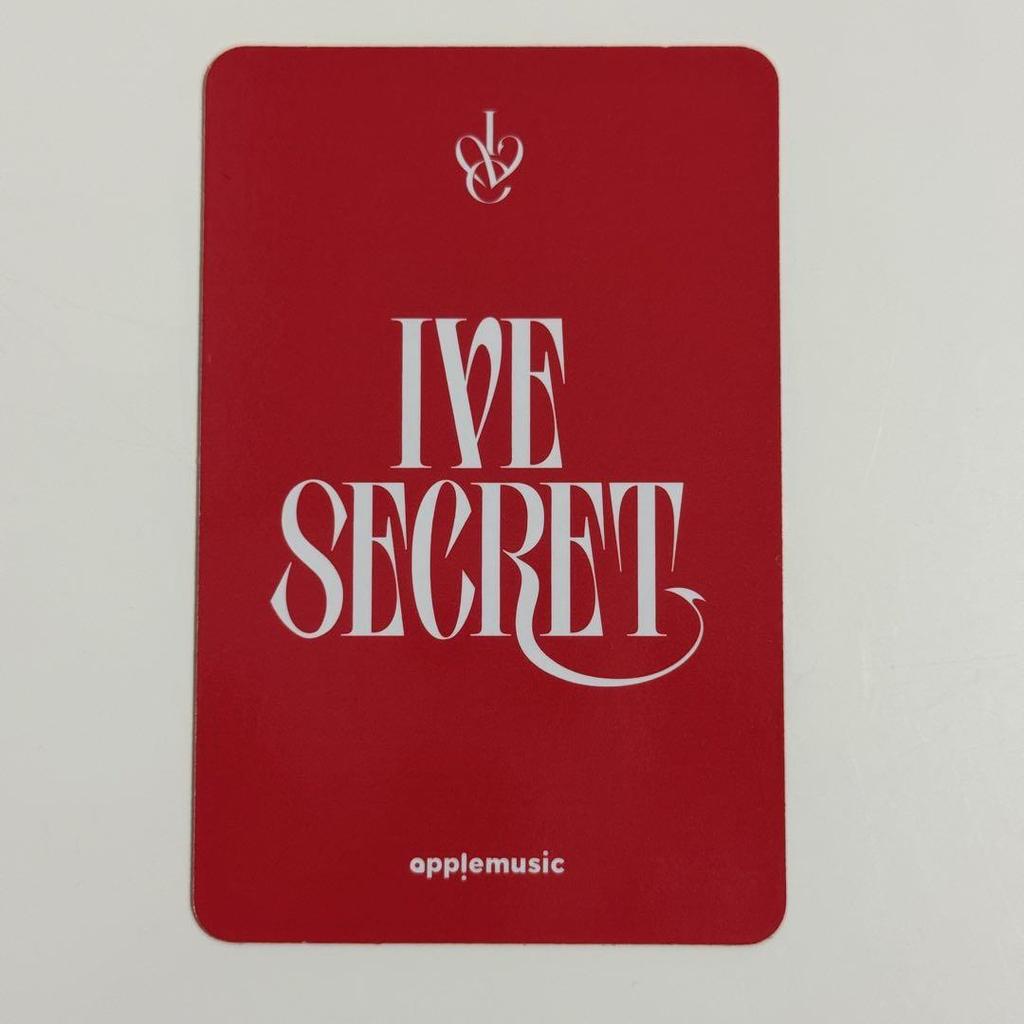 [USED] IVE Secret Applemusic Face-to-face Autograph Session Trading Card Wonyoung