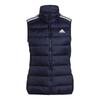 Originals Chaud Col Montant Rayé Gilet Duvet Femmes Gilets Bleu GT9137