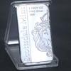 Moneda Conmemorativa Cuadrada Plateada de 1 oz