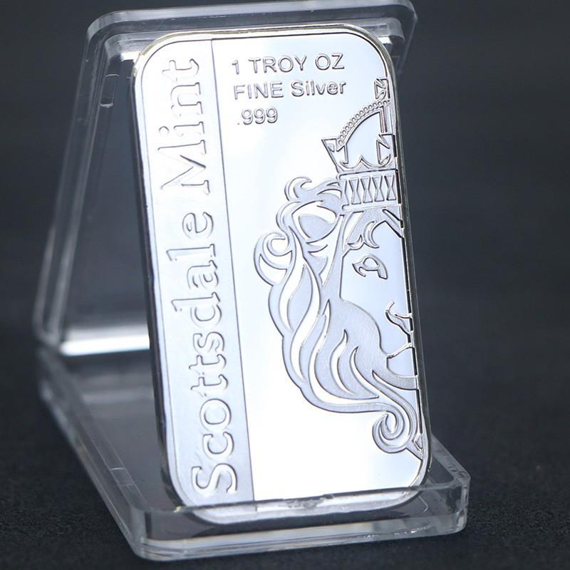 Moneda Conmemorativa Cuadrada Plateada de 1 oz