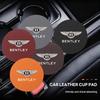 2Pcs t Auto Interior Water Cup Anti-slip Pad Accessories For Bentley Continental GT MULLINER Bentayga Flying Hurtling Spur logo