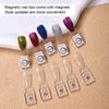 Premium Acrylic Nail Color Plate Magnet Nail Tips Display Board Comparison Color Card With Number Stickers For Nail Salon