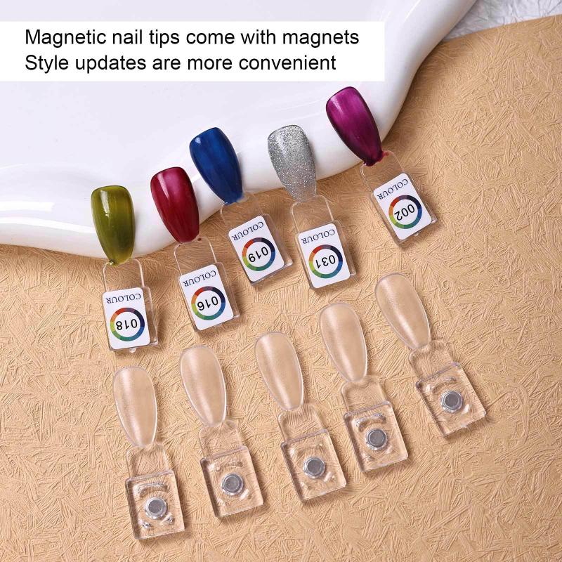 Premium Acrylic Nail Color Plate Magnet Nail Tips Display Board Comparison Color Card With Number Stickers For Nail Salon