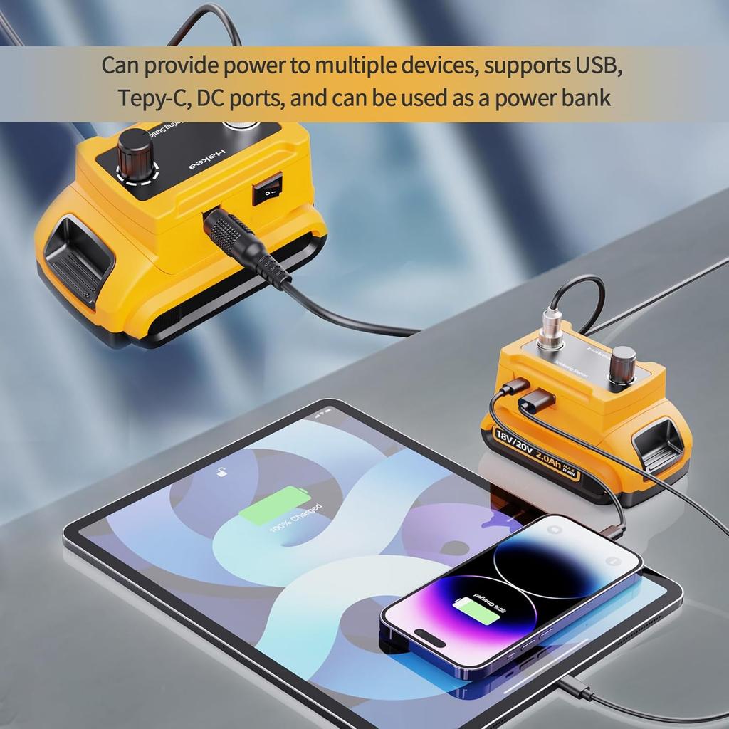 Cordless Soldering Station for Dewalt 20V Max Battery - Electric Digital LCD Display Soldering Iron Station Fast Heating Up Soldering Station for