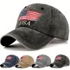 UnisexS Trendy Veelzijdige Baseballpet Amerikaanse Vlag Retro Ontwerp Valentijnsdag Cadeau Ademend Comfortabel Buitensporten Casual