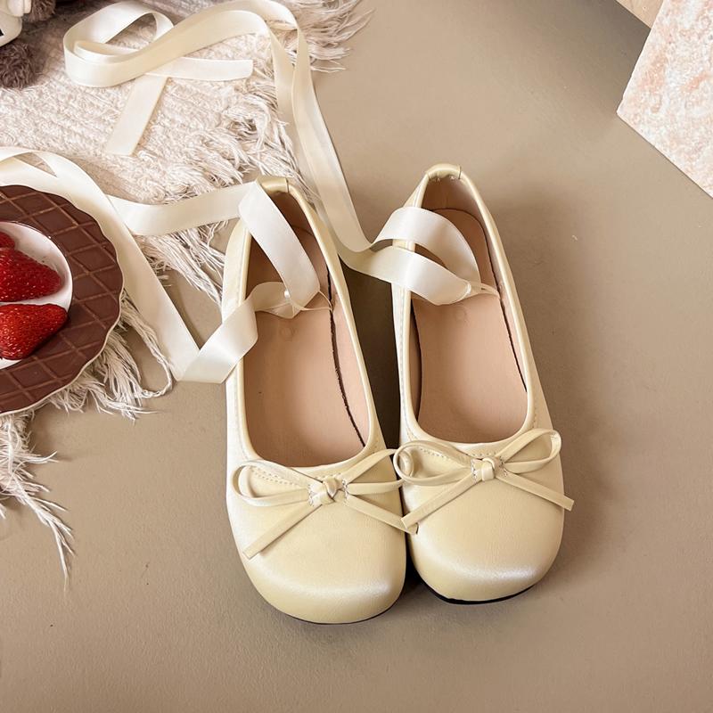 2025 Female Luxury Satin Silk Ballet Shoes Woman Classic Square Toe Bowtie Elastic Band Ballerina Flats Ladies Soft Loafers