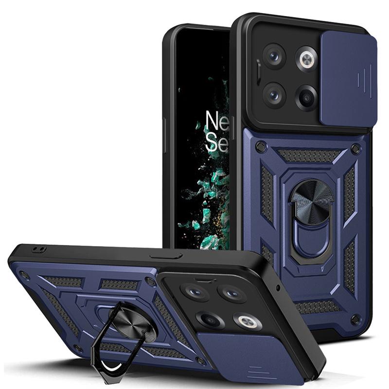 

Для OnePlus 10T 5G чехол магнитный держатель кольца противоударный защитный чехол для One Plus 10T 10 T Oneplus10T защитная крышка объектива камеры For OnePlus 10T синий