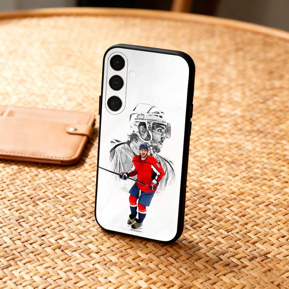 H-Hockey P-Player A-Alex Ovechkin  Phone Case For Samsung  A73,72,71,53,52,51,22,91,80, Soft Black Cover