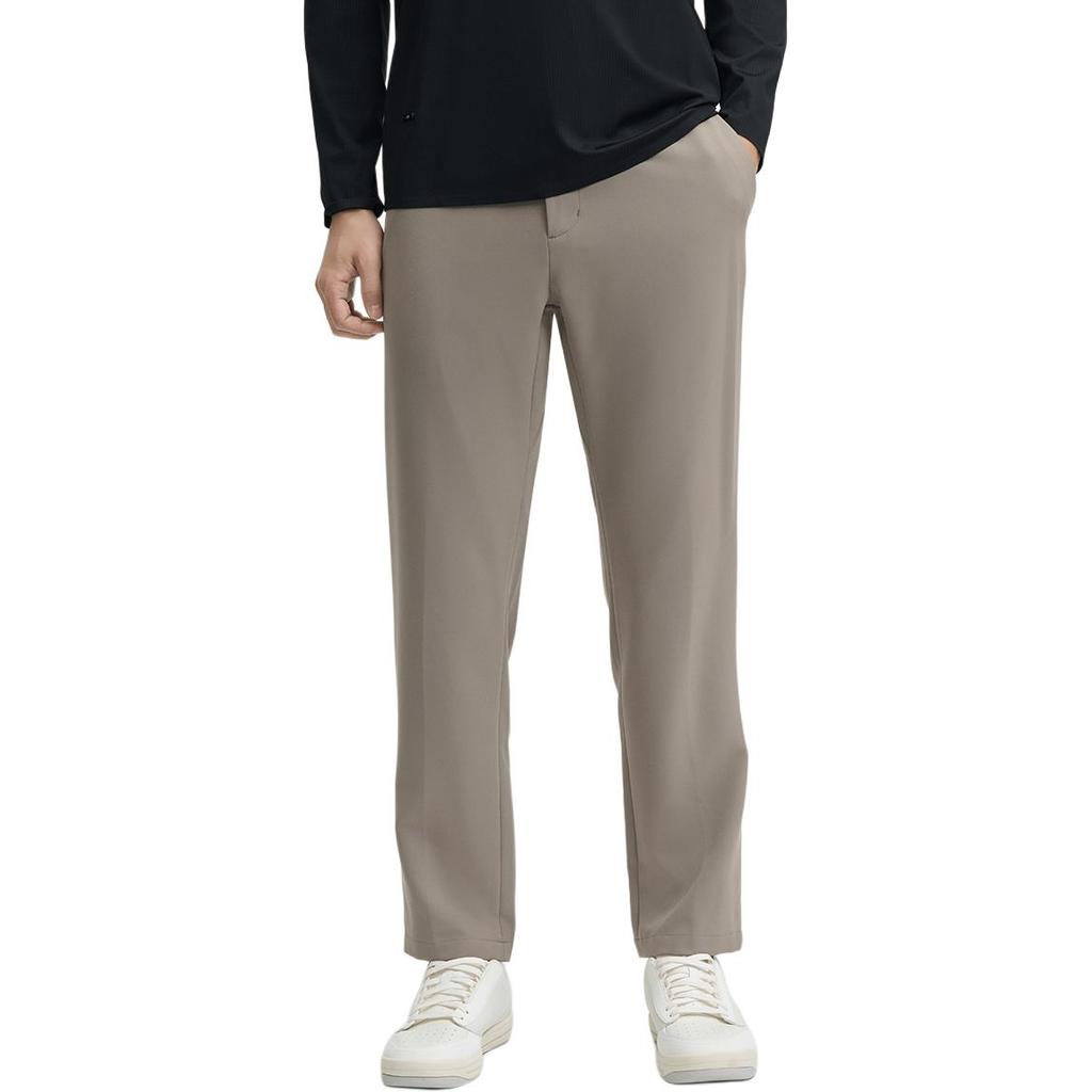 Fila Solid Color Comfortable Versatile Straight Leg Casual Pants Men Bottoms Brown F11M442801F-DK