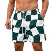 Men's Beach Shorts Loose Fit Drawstring Breathable Casual Swim Trunks
