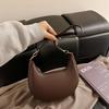 Moon Shaped Baseball Bag High-end Scratch-resistant Single Shoulder Bag for Women Shopping Gathering Weekend Trip