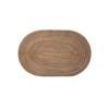 2pcs Washable Boho Oval Braided Placemat Hand-woven Heat Insulation Pad  Dining Table