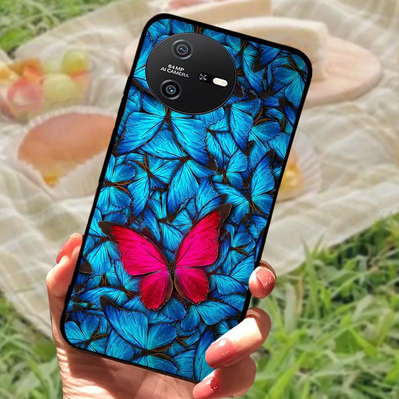 

Для Oscal Tiger 12 Чохол Силіконовий М який Мармуровий Чорний Бампер Funda Coque для Blackview Oscal Tiger 12 Повністю Захисний Чохол Oscal Tiger 12