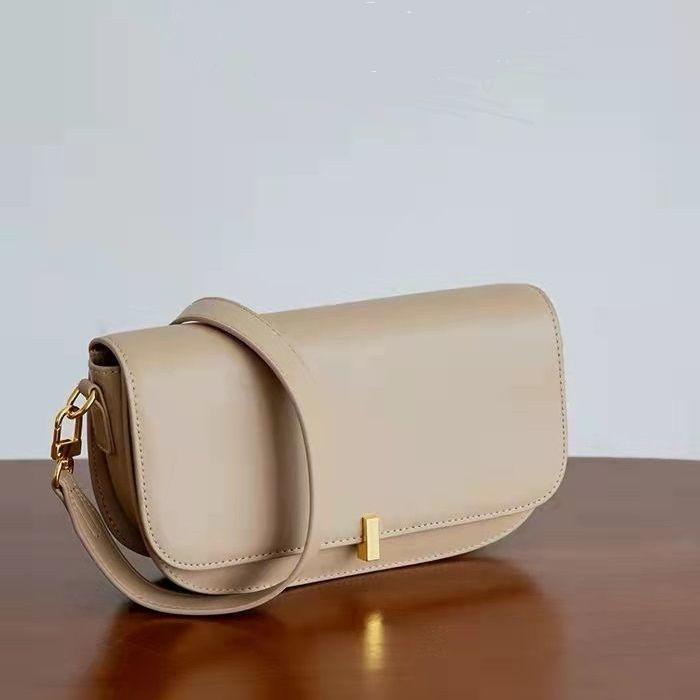 

White underarm bag, high-value new French texture niche shoulder messenger bag, new women s bag. абрикосовый