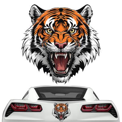 Auto Dekorationsaufkleber, Autoaufkleber, Decal, Vista Print Tigerkopf Auto Stoßstangenaufkleber Motorrad