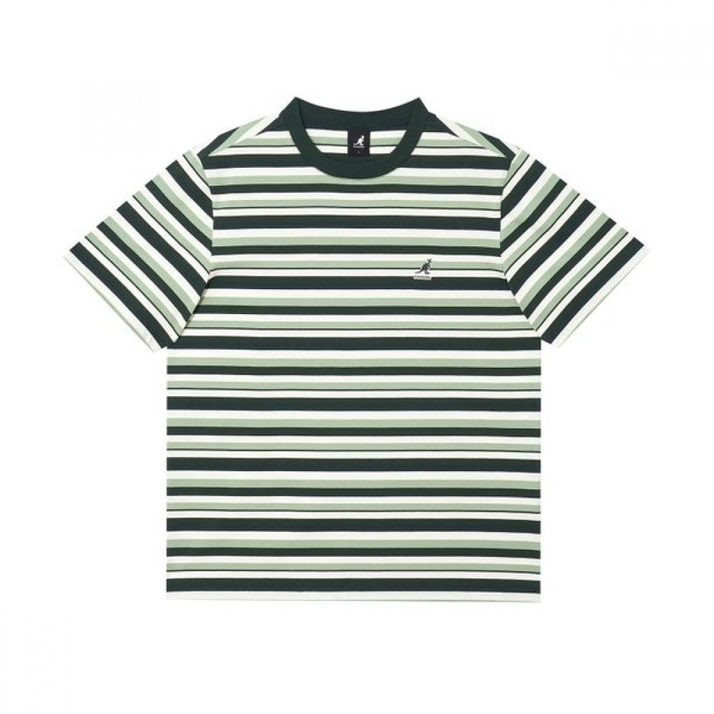 Kangol MulTi STripe T shirT 2819 Green SS