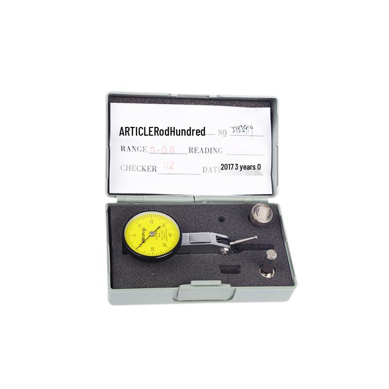 High Precision 0-10 Dial Indicator Lever with Magnetic Base and Small Calibrator Bracket