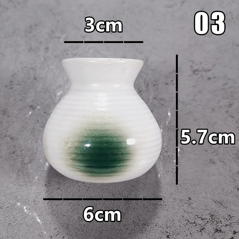 Sushi Shop Sashimi Plate Decor Small Bottle Dry Ice Barrel Ceramic Toothpick Holder Japanese Style Fruit Picks Container Jar Box