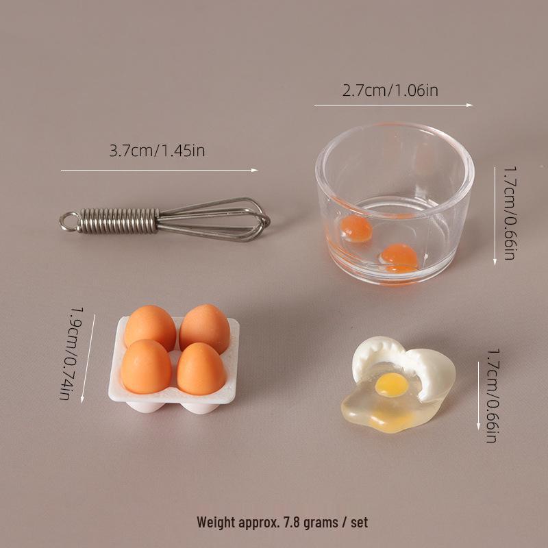 Miniature Dollhouse Kitchen Egg Beater Set