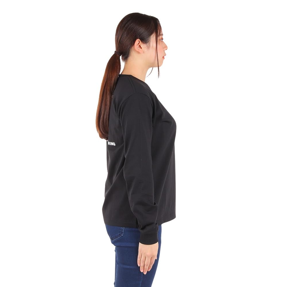 The North Face Back Square Logo Medium L/S Tee, Black,