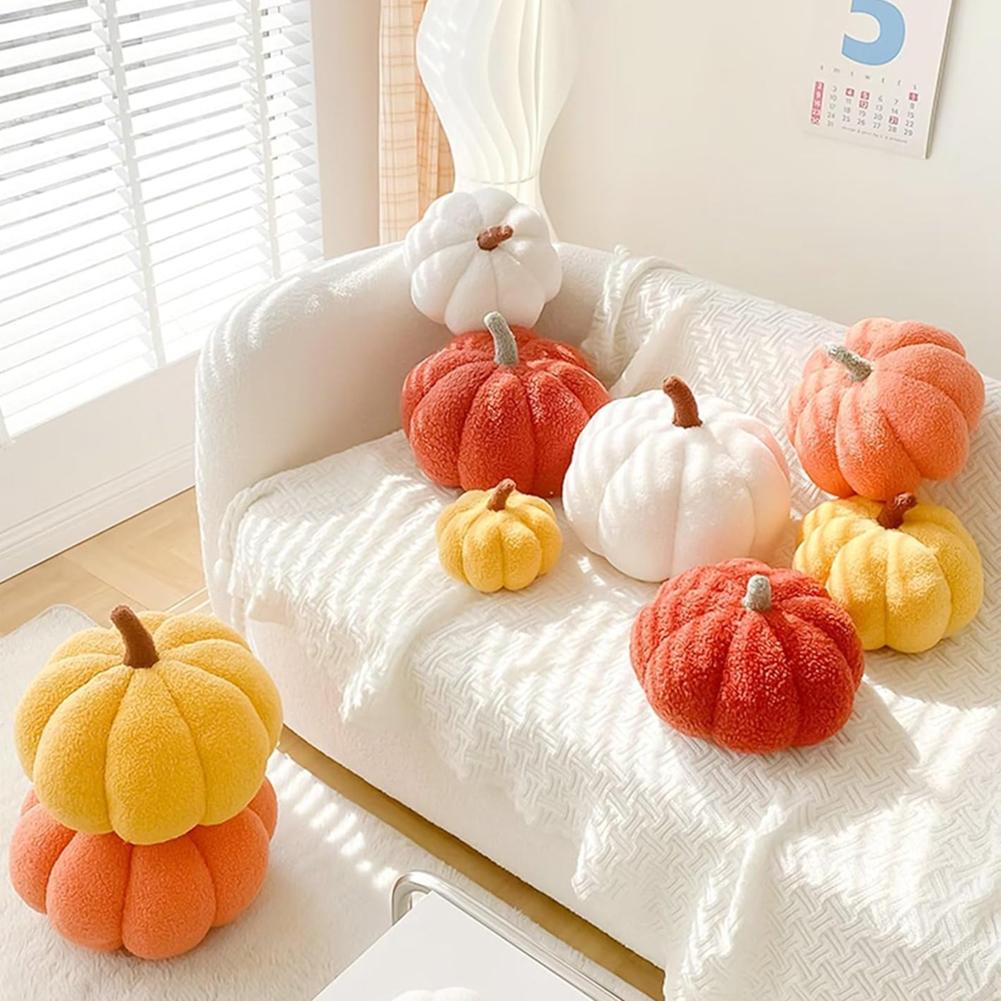 3D Pumpkin Throw Pillows Thanksgiving Pumpkin Throw Pillow Cushion Pumpkin Sofa Throw Pillow Cushion Home Decoration Kid Cushion