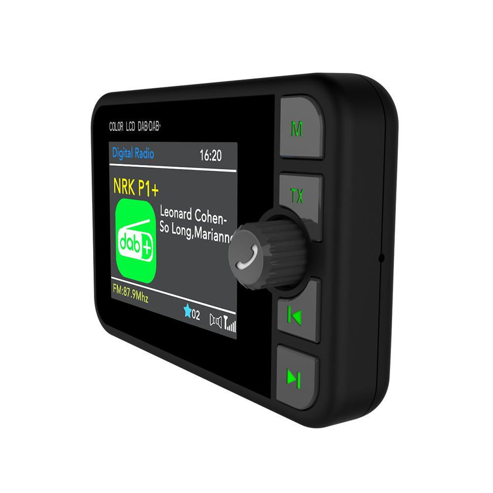 DAB Receiver Digital Radio 2.4 inch LCD Color Screen Stereo Digital Signal Broadcast Adapter Bluetooth 5.0 For Europe/Australia