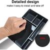 BestEvMod For Ioniq5 Armrest Storage Box Center Console Organizer Tray Interior Accessories With Rubber Black Trim Compatible With Hyundai Ioniq 5