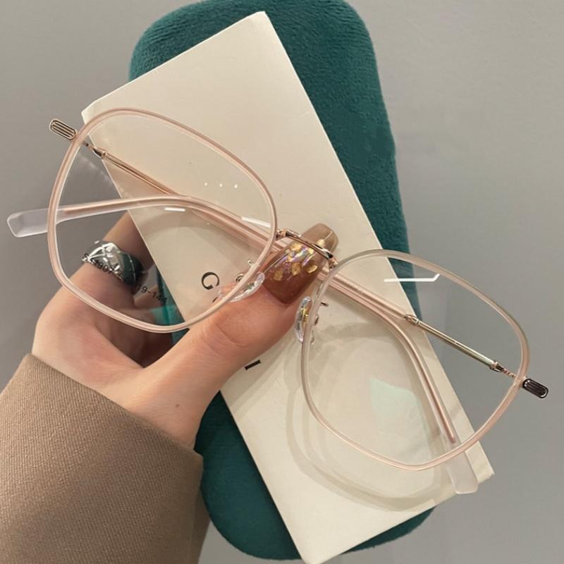Fashion Trend Minus Diopter Myopia Glasses for Women Men Retro Square Frame Near-sighted Prescription Eyewear Diopter 0 TO -4.0