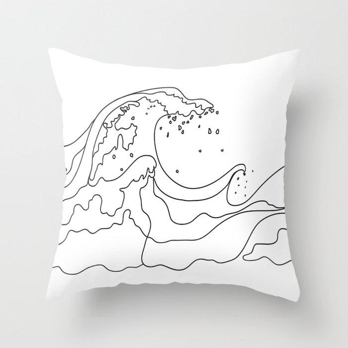Abstrakte minimalistische Linien Kissenbezug verschiedene weibliche Pose Skizze Kissenhülle Schlafzimmer Sofa Auto Dekoration Quadratisch