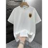 Herren Casual Kurzarm T-Shirt - Lockerer Schnitt Bienenprint Muster mit Waben - Rundhals Sommer Outdoor Oberteil - Strapazierfähig - Große Größen