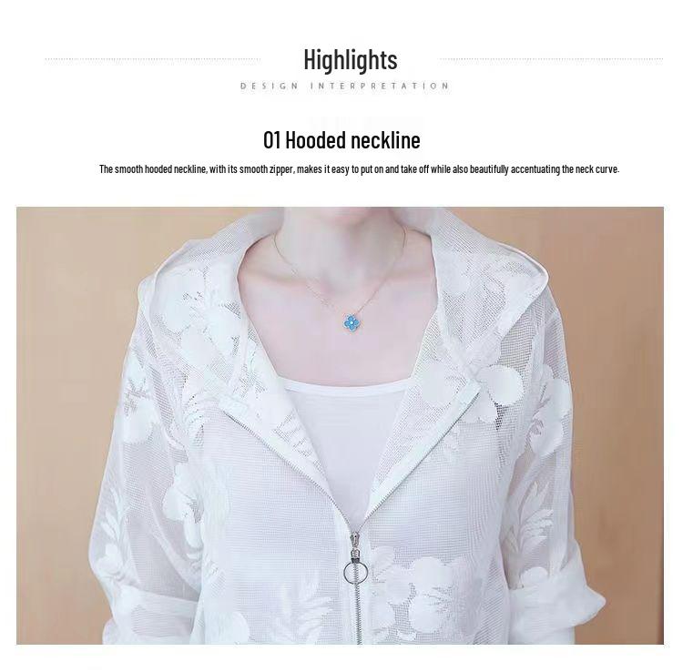 Women's Summer 2025 Fashionable Long-Sleeved Cardigan with Sun Protection