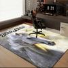 1PC Custom Name Ethereal Horse Portrait Theme Floor Mat Ideal for Living Room, Game Rooms, Office, Bedroom,Floor Mat Playful Design