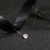 5 Farben Blendendes Zirkon Halskette Unsichtbare Transparente Angelschnur Einfache Anhänger Halskette Schmuck Für Frauen Perlen Schmuck