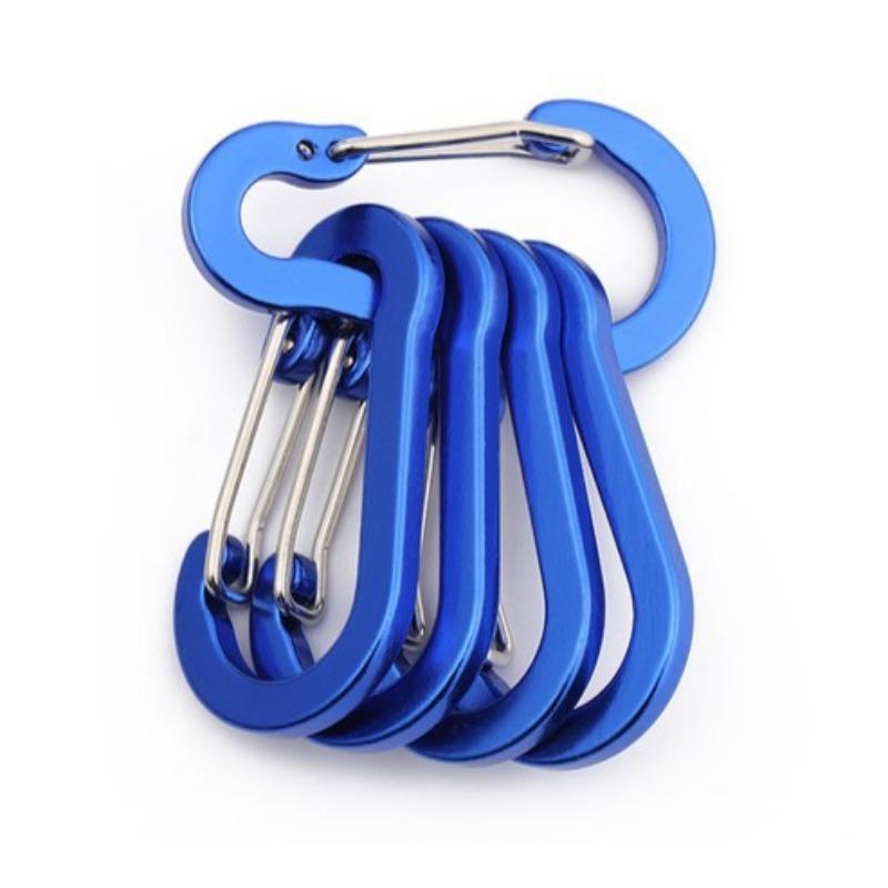 1/5/12PCS Colored Carabiner Clip Set Tourist Small Hooks Outdoor Fishing Camping Cycling Hiking Multi Tool Keychain Buckle Karabiners