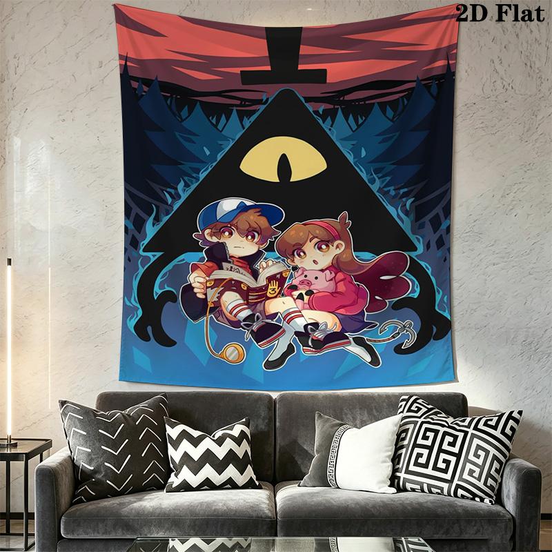 Gravity Falls theme Pattern Home Decor Tapestry, Wall Hanging, Decorative RV Wall Cloth.XGT0914584