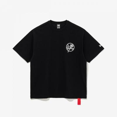 New Era New York Yankees Line Logo T shirT Black 14536488