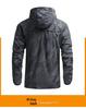 Herren Frühling/Herbst Schnelltrocknender Dünner Windbreaker: Lässige Outdoor-Sportjacke zum Wandern