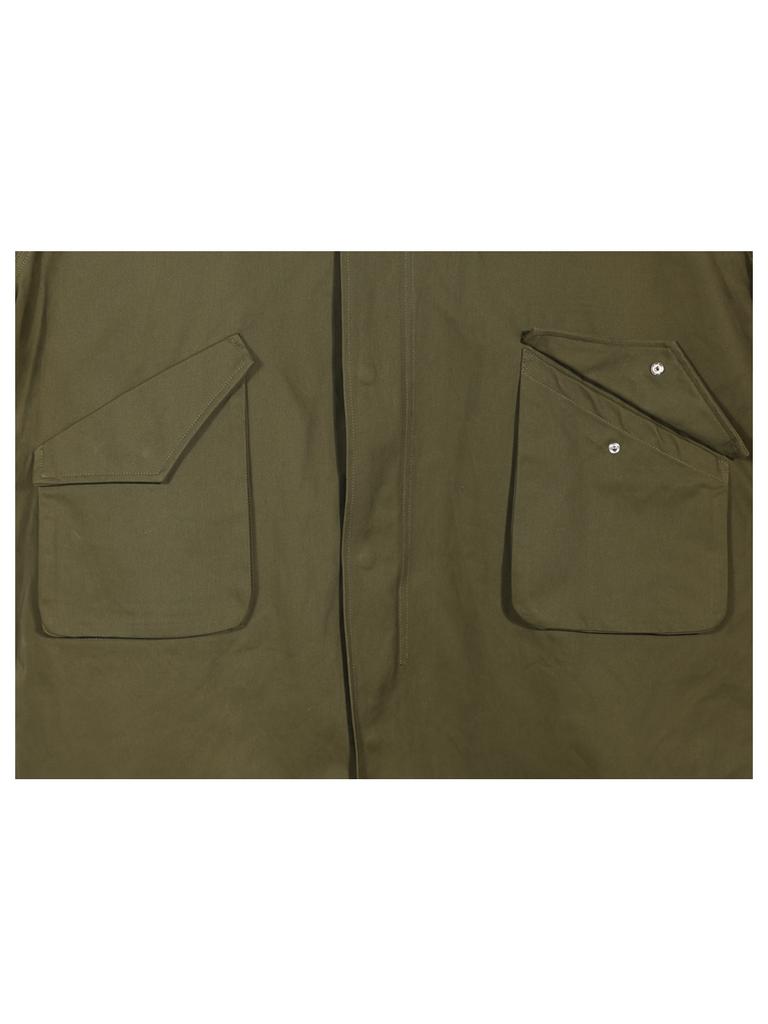 Gubin Long Fishtail Jacket - Khaki