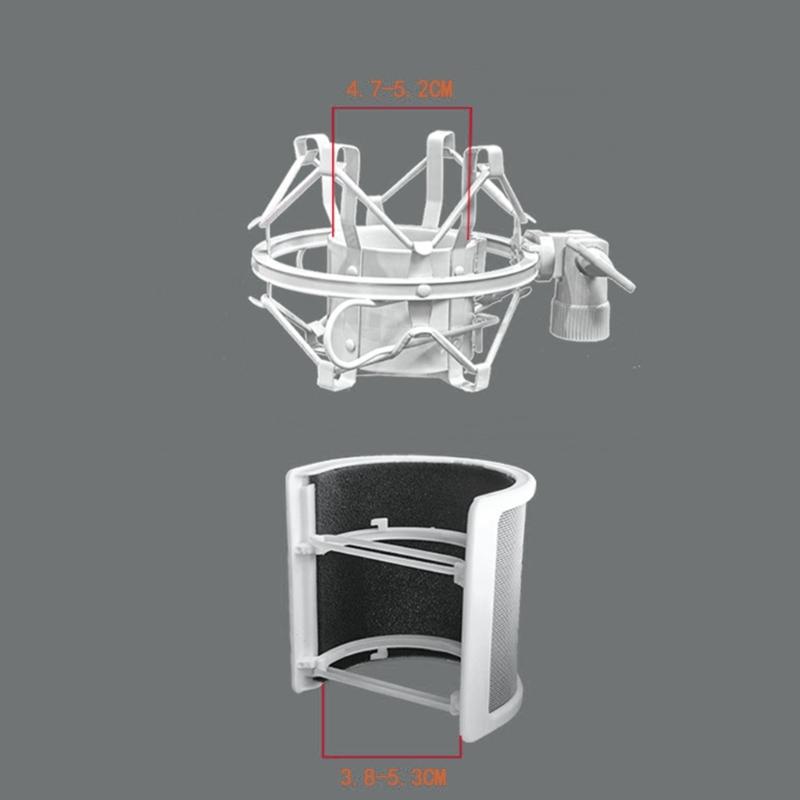 Professional Mic Boom Flexible Adjustable Microphone Stand Mount With/without Windshield for Studio and Home Recording