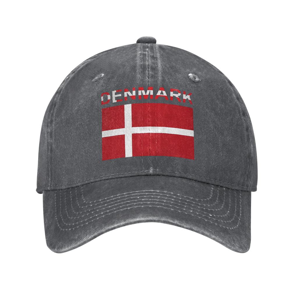 Baseball Cap Denmark flag  Summer y2k Cool Trucker Hat  Unisex Adult Design Kpop Rock Sunscreen Snapback Cap