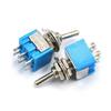 10PCS ON-OFF-ON / ON-ON Miniature Toggle Switches Mini MTS-102 103 202 203 Power Button Switch 3pin 6pin