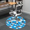 1 Stück Stuhlteppich mit Regenbogen-Wolken-Muster für das Büro, , Rutschfester Teppich, Sehr gut geeignet für Büros, Bauernhäuser, Outdoor-Teppich yy251120032