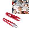12pcs U Shaped Scissors Professional Stainless Steel Threading Scissors for Needlework Craft Art Work Manual Handicraft   Tool