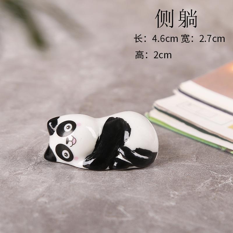 1Pcs Cute Panda Pillow Chopsticks Holder Japanese Ceramic Chopstick Ceramic Home Decor Spoon Holder Tableware Kitchen Tools