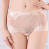 Breathable Lady Panties Sexy Lace Hollow-out Design Women Briefs for Sleeping