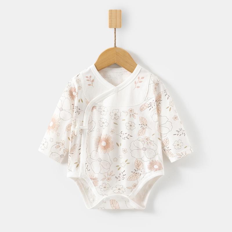 

0-12M Детский комбинезон для новорожденных, летний тонкий детский комбинезон для девочек и мальчиков, повседневный треугольный костюм для скалолазания с принтом, хлопковый комбинезон для малышей 73(6-9M)